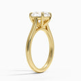 Load image into Gallery viewer, Petite 4-Prong Cushion Cut Solitaire Moissanite Engagement Ring
