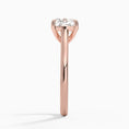 Load image into Gallery viewer, Petite 4-Prong Cushion Cut Solitaire Moissanite Engagement Ring
