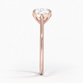 Load image into Gallery viewer, Petite 4-Prong Cushion Cut Solitaire Moissanite Engagement Ring
