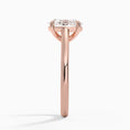 Load image into Gallery viewer, Petite 4-Prong Oval Cut Solitaire Moissanite Engagement Ring
