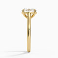 Load image into Gallery viewer, Petite 4-Prong Oval Cut Solitaire Moissanite Engagement Ring
