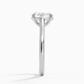 Load image into Gallery viewer, Petite 4-Prong Oval Cut Solitaire Moissanite Engagement Ring
