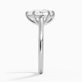 Load image into Gallery viewer, 0.5CT Petite 4-Prong Pear Cut Solitaire Moissanite Engagement Ring
