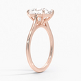 Load image into Gallery viewer, Petite 4-Prong Princess Cut Solitaire Moissanite Engagement Ring
