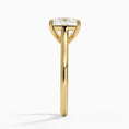 Load image into Gallery viewer, Petite 4-Prong Princess Cut Solitaire Moissanite Engagement Ring

