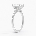 Load image into Gallery viewer, Petite 4-Prong Princess Cut Solitaire Moissanite Engagement Ring
