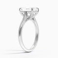 Load image into Gallery viewer, Petite 4-Prong Radiant Cut Solitaire Moissanite Engagement Ring
