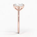 Load image into Gallery viewer, Petite 4-Prong Radiant Cut Solitaire Moissanite Engagement Ring
