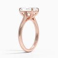 Load image into Gallery viewer, Petite 4-Prong Radiant Cut Solitaire Moissanite Engagement Ring
