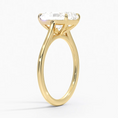 Load image into Gallery viewer, Petite 4-Prong Radiant Cut Solitaire Moissanite Engagement Ring
