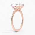 Load image into Gallery viewer, Petite 4-Prong Radiant Cut Solitaire Moissanite Engagement Ring
