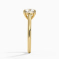 Load image into Gallery viewer, Petite 4-Prong Round Cut Solitaire Moissanite Engagement Ring
