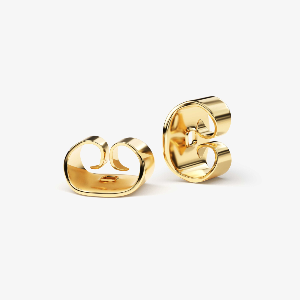 Petite Open J Hoop Lab Grown Diamond Earrings
