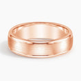 6.0 mm Polished Grooves Matte Men’s Wedding Band
