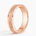 5.5 mm Polished Knurled Men’s Wedding Band