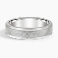 5.5 mm Polished Knurled Men’s Wedding Band