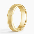 5.5 mm Polished Knurled Men’s Wedding Band