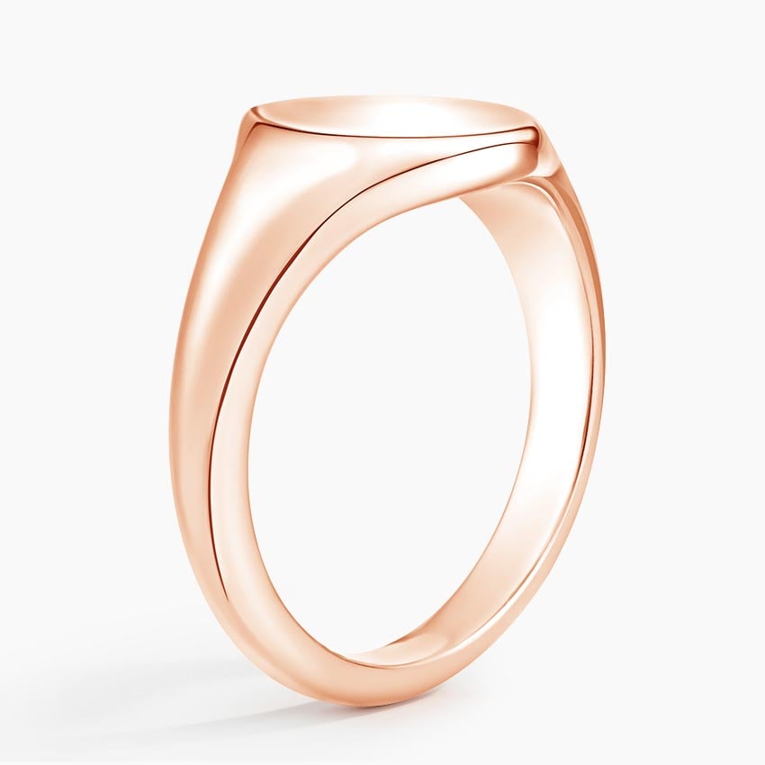 Polished Oval Men’s Signet Ring