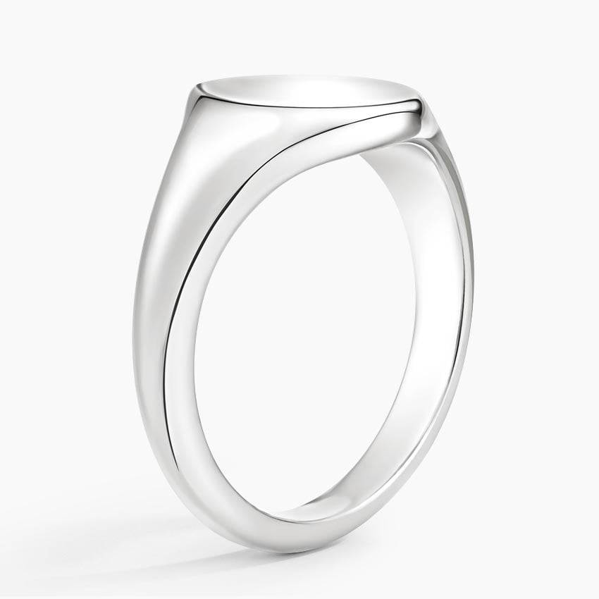 Polished Oval Men’s Signet Ring