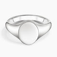 Polished Oval Men’s Signet Ring
