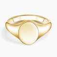 Polished Oval Men’s Signet Ring