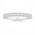 Princess-Cut Moissanite Shared Prong Half Eternity Wedding Band
