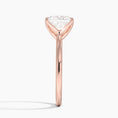 Princess Cut Petal Prong Solitaire Moissanite Engagement Ring