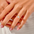 Load image into Gallery viewer, Princess Cut Solitaire Moissanite Bridal Set
