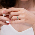 Princess Lab-Grown Emerald and Moissanite Semi Eternity Wedding Band