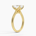 Radiant Cut Petal Prong Solitaire Moissanite Engagement Ring