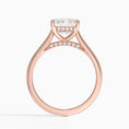 Load image into Gallery viewer, Radiant Cut Hidden Halo Moissanite Engagement Ring
