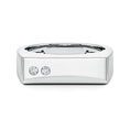 Rectangular Flush-Set Moissanite Men’s Signet Ring