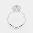 Refined Radiance Cushion Moissanite Halo Engagement Ring