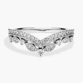 Load image into Gallery viewer, Regal Curved Moissanite Wedding Band
