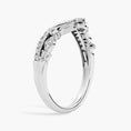 Load image into Gallery viewer, Regal Curved Moissanite Wedding Band
