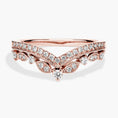 Load image into Gallery viewer, Regal Curved Moissanite Wedding Band
