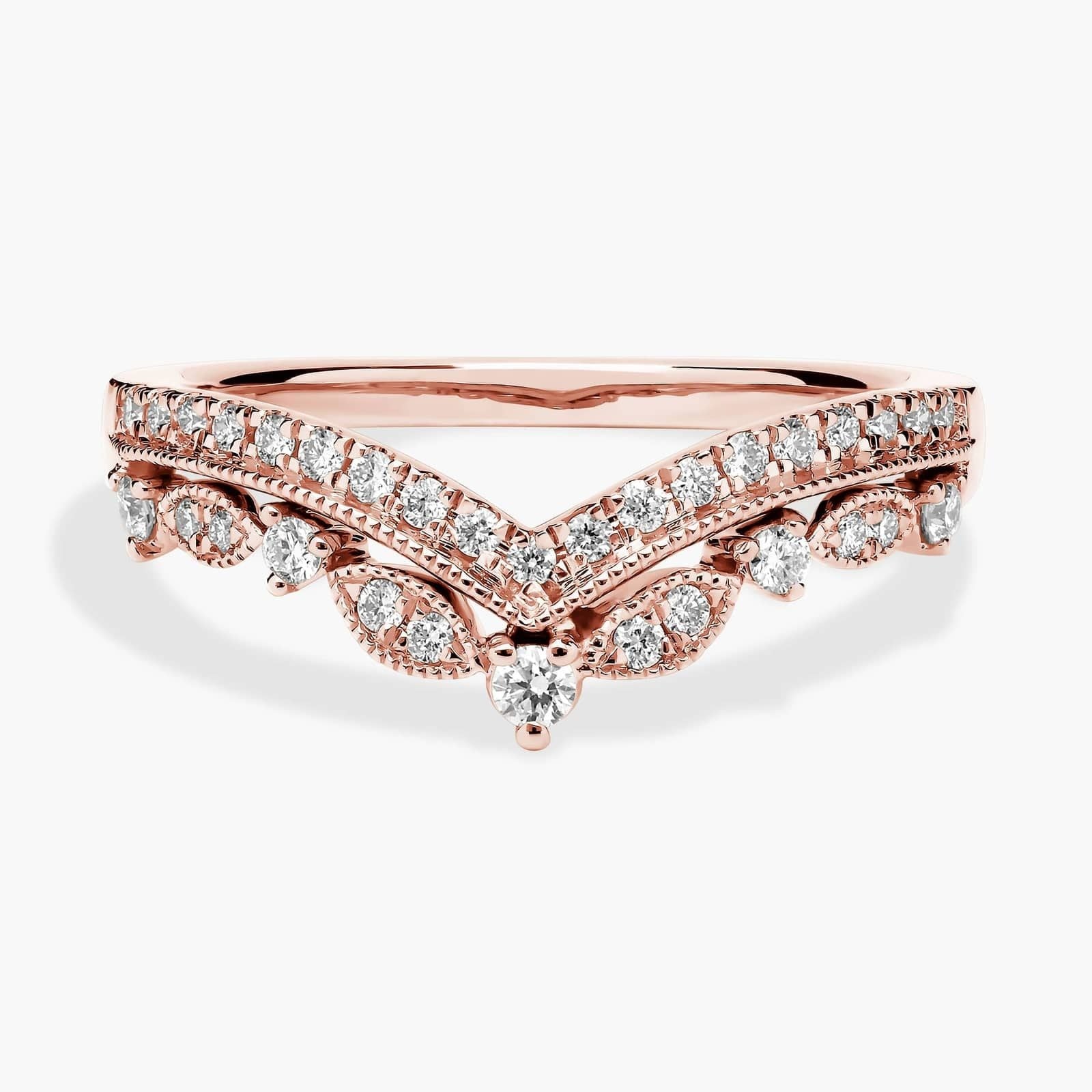 Regal Curved Moissanite Wedding Band