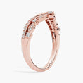 Load image into Gallery viewer, Regal Curved Moissanite Wedding Band
