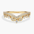 Load image into Gallery viewer, Regal Curved Moissanite Wedding Band
