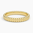 Ribbed Dome Band Ring - 3.0 mm