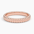 Ribbed Dome Band Ring - 3.0 mm