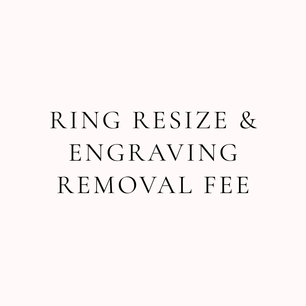 Ring Resize Return Shipping / Engraving Removal Fee / Additional Balance
