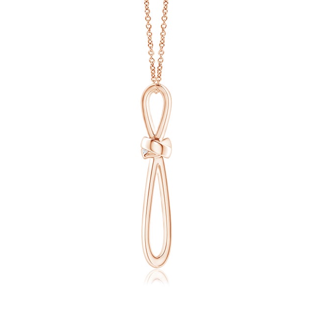 Round Moissanite Solitaire Ribbon Cross Pendant Necklace