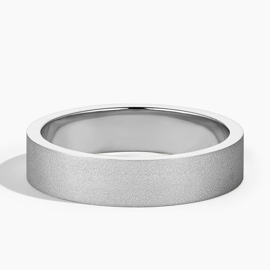 5 mm Sandblast Men’s Wedding Band
