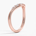 Sculpted Curve Moissanite Wedding Band