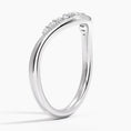 Sculpted Curve Moissanite Wedding Band