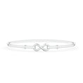 Sculpted Infinity Centre Bangle Bracelet