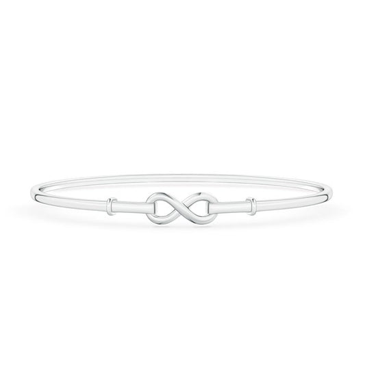Sculpted Infinity Centre Bangle Bracelet