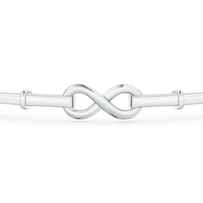 Sculpted Infinity Centre Bangle Bracelet