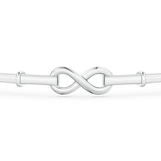 Sculpted Infinity Centre Bangle Bracelet
